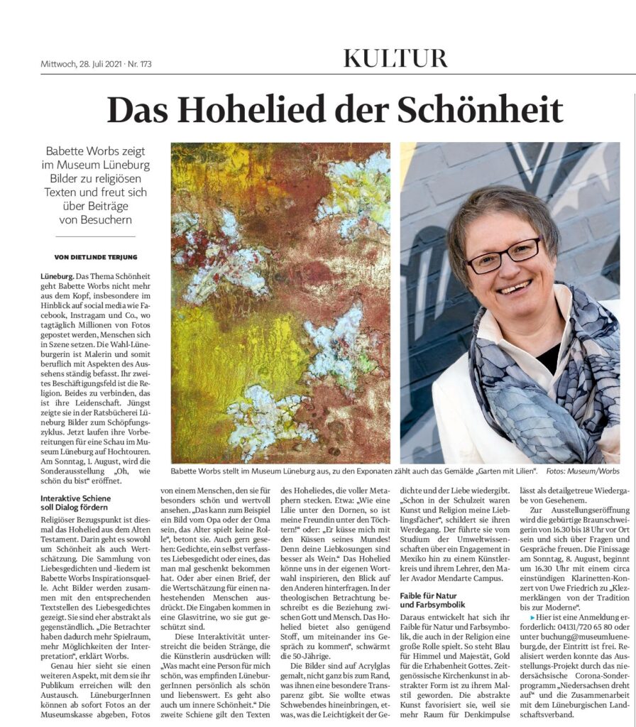 Bilder Ausstellung Museum Lüneburg 2021